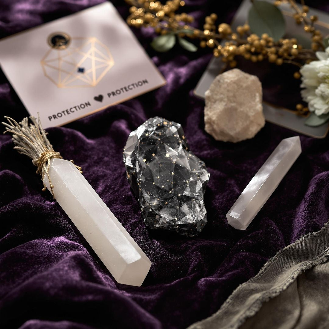 Protection Starter Kit | Spiritual Cleansing Set with Sage, Crystals & Palo Santo